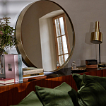 Круглое настенное зеркало Frontera Mirror варинант исполнения - 3 | Loft Concept в Тюмени