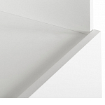 Стеллаж книжный белый с 3-мя открытыми полками и дверкой Strict Lines варинант исполнения - 3 | Loft Concept в Тюмени