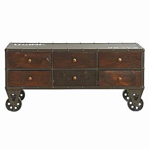 Комод в стиле Лофт на колёсах Rolling Loft Industrial
