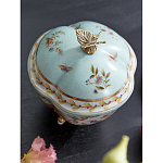 Шкатулка голубого цвета с цветочными орнаментами Blue Garden варинант исполнения - 4 | Loft Concept в Тюмени