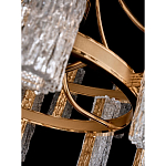 Люстра двухъярусная круглая с текстурными цилиндрическими плафонами Glimpse варинант исполнения - 8 | Loft Concept в Тюмени