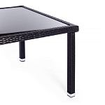 Обеденный комплект из искуственного ротанга Vintara черный варинант исполнения - 10 | Loft Concept в Тюмени