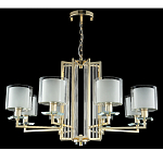 Люстра с 8-ю цилиндрическими плафонами из стекла Laurent варинант исполнения - 3 | Loft Concept в Тюмени