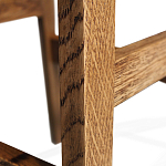 Барный стул со спинкой на 4-х деревянных ножках Коричневый Велюр Vendramin Chair  варинант исполнения - 7 | Loft Concept в Тюмени