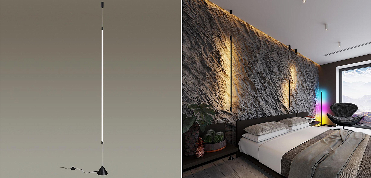 Торшер Trumpet Tube Black Thin Line Торшер Trumpet Tube Black Thin Line - Loft-Concept в Тюмени