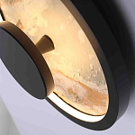 Бра круглое светодиодное с черной рамкой Stone Circle варинант исполнения - 2 | Loft Concept в Тюмени