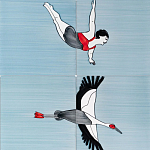 Плитка с узором Аист варинант исполнения - 3 | Loft Concept в Тюмени