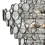 Люстра с каскадом из круглых прозрачных декоративных элементов Harmony of Light варинант исполнения - 1 | Loft Concept в Тюмени