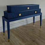 Премиальная Консоль с тремя ящиками Elsa Dreams Blue варинант исполнения - 1 | Loft Concept в Тюмени