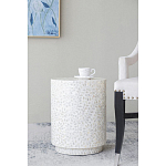 Приставной столик с рисунком из раковин устриц Bone Inlay варинант исполнения - 5 | Loft Concept в Тюмени