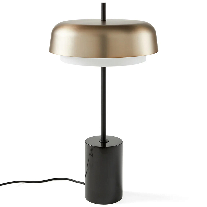 Настольная лампа Wilona Table Lamp Латунь Белый Черный Настольная лампа Wilona Table Lamp Латунь Белый Черный в Тюмени | Loft Concept