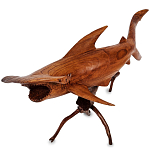 Статуэтка акула-молот деревянная Hammer варинант исполнения - 1 | Loft Concept в Тюмени