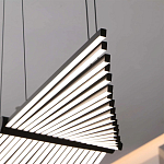 Люстра в виде распахнутых крыльев из тонких металлических планок Flight of Freedom варинант исполнения - 10 | Loft Concept в Тюмени