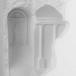 Встраиваемый в стену гипсовый светильник под покраску в античном стиле Antiquity Athena варинант исполнения - 8 | Loft Concept в Тюмени