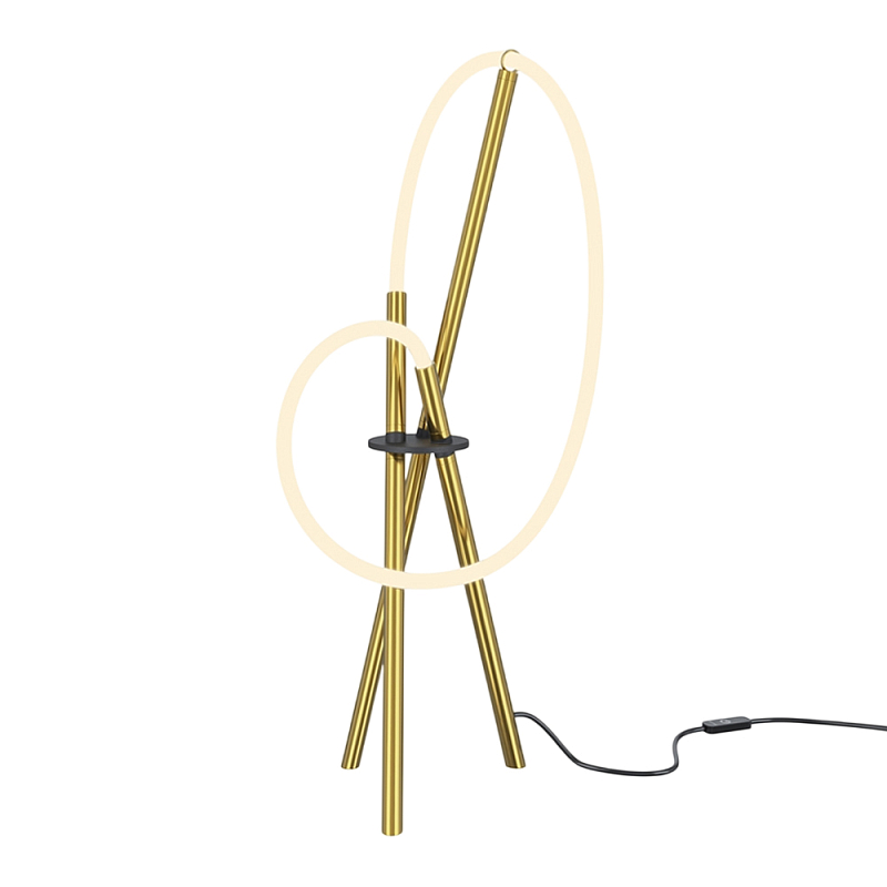 Настольный светильник Crochet Brass 3000К 15Вт Латунь Белый в Тюмени | Loft Concept 