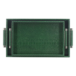 Комплект из двух прямоугольных подносов зеленого цвета Serpent варинант исполнения - 1 | Loft Concept в Тюмени