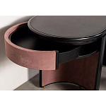 Дизайнерский письменный стол овальной формы с 2-мя выдвижными ящиками по бокам Parsec варинант исполнения - 4 | Loft Concept в Тюмени