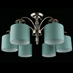 Люстра потолочная Nikoletta с бирюзовым плафоном варинант исполнения - 2 | Loft Concept в Тюмени