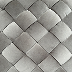 Пуф плетеный велюровый светло-бежевый  Soft Wicker Pouf варинант исполнения - 2 | Loft Concept в Тюмени