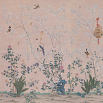 Обои ручная роспись Cecily pink варинант исполнения - 1 | Loft Concept в Тюмени