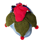 Подушка из джинсовой одежды и вязания Heart&Brain варинант исполнения - 1 | Loft Concept в Тюмени