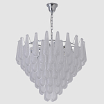 Люстра с подвесками из рифленного стекла в форме капель Textured Glass Chandelier варинант исполнения - 12 | Loft Concept в Тюмени