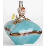 Фарфоровая шкатулка с птицей Eden Garden Blue варинант исполнения - 2 | Loft Concept в Тюмени