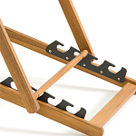 Шезлонг из акации и ткани Argentina варинант исполнения - 9 | Loft Concept в Тюмени