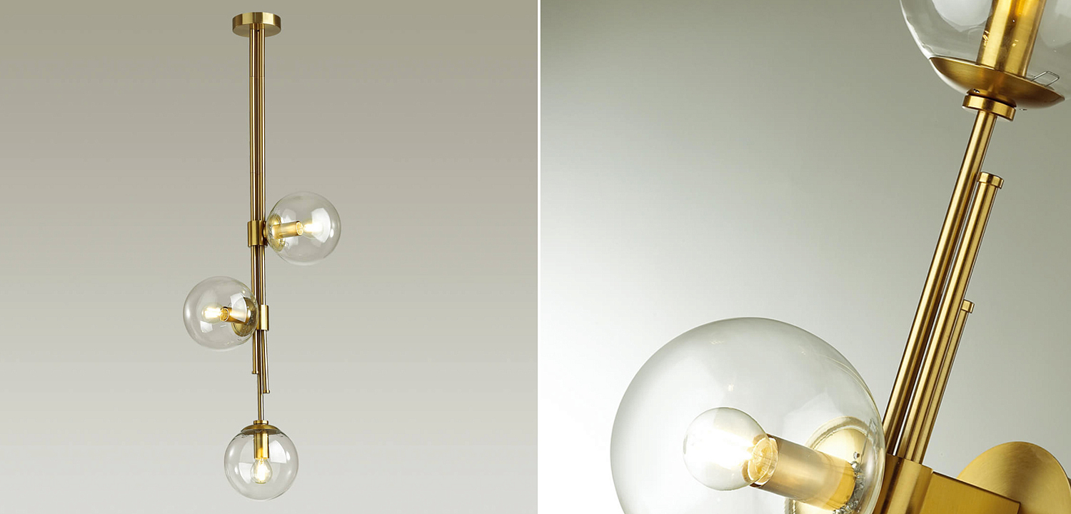 Светильник TRILOGY Ceiling Light Clear glass 100 Светильник TRILOGY Ceiling Light Clear glass 100 - Loft-Concept в Тюмени