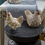 Статуэтка курица с текстурной поверхностью бежевого цвета Rustic Chicken варинант исполнения - 4 | Loft Concept в Тюмени