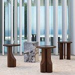 Приставной столик из массива дерева Walnut варинант исполнения - 12 | Loft Concept в Тюмени