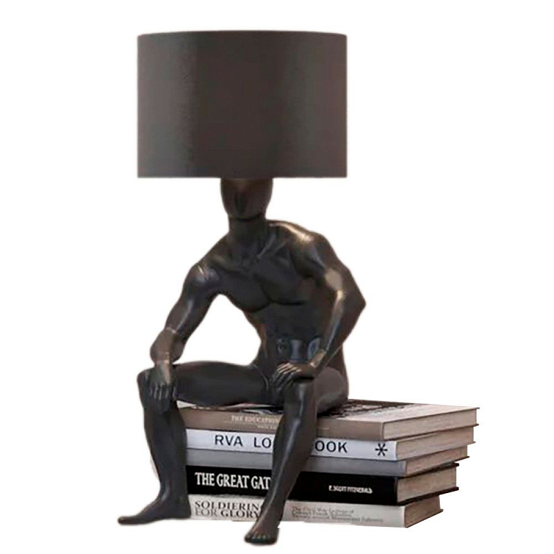 Настольная лампа с абажуром GERTY LAMP Белый Красный Золотой Черный Серебряный Настольная лампа с абажуром GERTY LAMP Белый Красный Золотой Черный Серебряный в Тюмени | Loft Concept