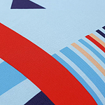 Подушка декоративная из хлопка по мотивам нанайских орнаментов Ural and Siberian Patterns варинант исполнения - 4 | Loft Concept в Тюмени