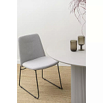 Стул мягкий светло-серый Chair Gray Runners варинант исполнения - 9 | Loft Concept в Тюмени