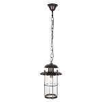 Уличный подвесной светильник с цилиндрическим плафоном на цепи Elysian Lanterns варинант исполнения - 1 | Loft Concept в Тюмени