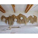 Большая дизайнерская Инсталляция из соломы RAFFIA Installation  варинант исполнения - 3 | Loft Concept в Тюмени