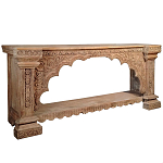 Большая Этническая Консоль с резным орнаментом  варинант исполнения - 1 | Loft Concept в Тюмени