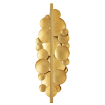 Бра светодиодное из многослойных золотых дисков Metal Disc Chandelier варинант исполнения - 2 | Loft Concept в Тюмени