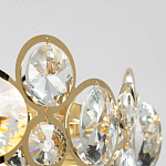 Люстра подвесная из золотых колец 57 см Golden Circles варинант исполнения - 7 | Loft Concept в Тюмени