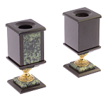 Настольный письменный набор из нефрита на ножках Executive Recruitment варинант исполнения - 3 | Loft Concept в Тюмени