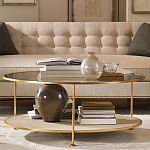 Кофейный стол круглый с полкой на 3-х ножках Round Textured Coffee Table варинант исполнения - 1 | Loft Concept в Тюмени