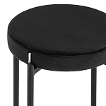 Табурет с мягким круглым сиденьем RIO Black варинант исполнения - 4 | Loft Concept в Тюмени