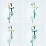 Плитка с узором Ромашки варинант исполнения - 1 | Loft Concept в Тюмени