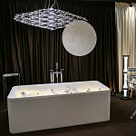 Люстра подвесная с тонкой металлической конструкцией цвета хром Quasar варинант исполнения - 8 | Loft Concept в Тюмени