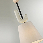 Подвесной светильник с бежевым тканевым плафоном Flourish варинант исполнения - 4 | Loft Concept в Тюмени