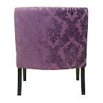 Полукресло с мягкой обивкой из жаккарда на 4-х ножках из массива березы Baroque Armchair violet варинант исполнения - 2 | Loft Concept в Тюмени