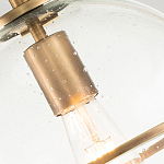 Потолочный светильник с прозрачным стеклянным шаром с эффектом пузырьков Hinkley варинант исполнения - 18 | Loft Concept в Тюмени