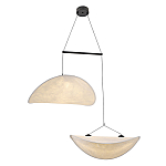 Подвесной светильник с белыми плафонами в форме облака Диаметр 60+60 см Cloud Junction варинант исполнения - 1 | Loft Concept в Тюмени