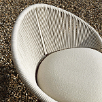 Дизайнерское уличное кресло с веревочной спинкой PETALO Armchair варинант исполнения - 4 | Loft Concept в Тюмени