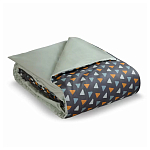 Постельное белье из сатина с принтом треугольники 150х200 см Triangular Dreams варинант исполнения - 1 | Loft Concept в Тюмени